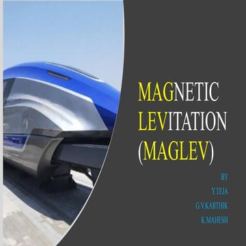 Magnetic levitation