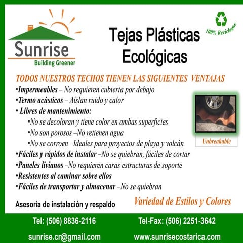 Tejas plásticas sunrise con sistema antigoteras (1)