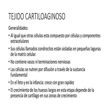 Tejido cartiloaginoso