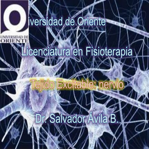 Tejido excitable nervio ppt