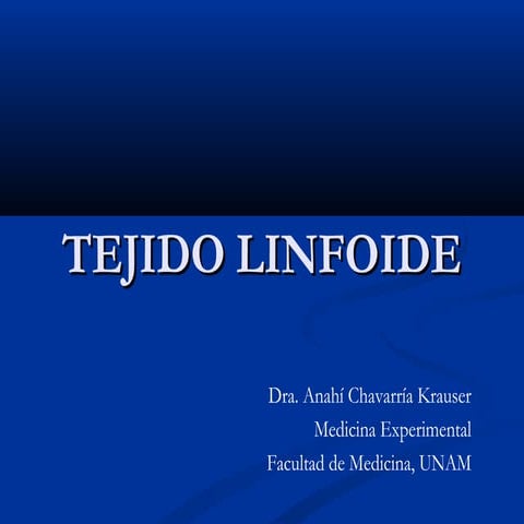 Histología de tejido linfoide