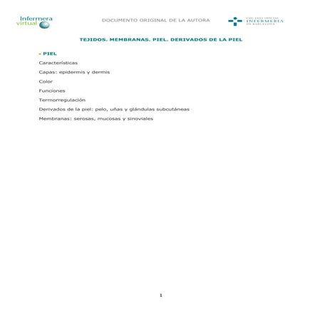 Tejidos membranas-piel-derivados-piel