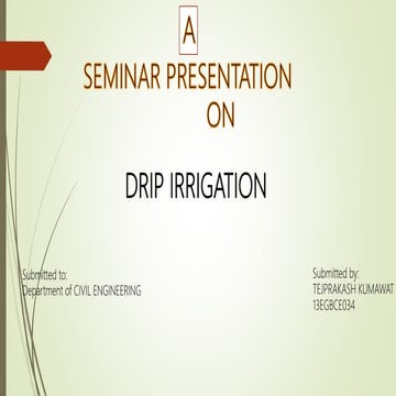 ppt on drip irrigation
