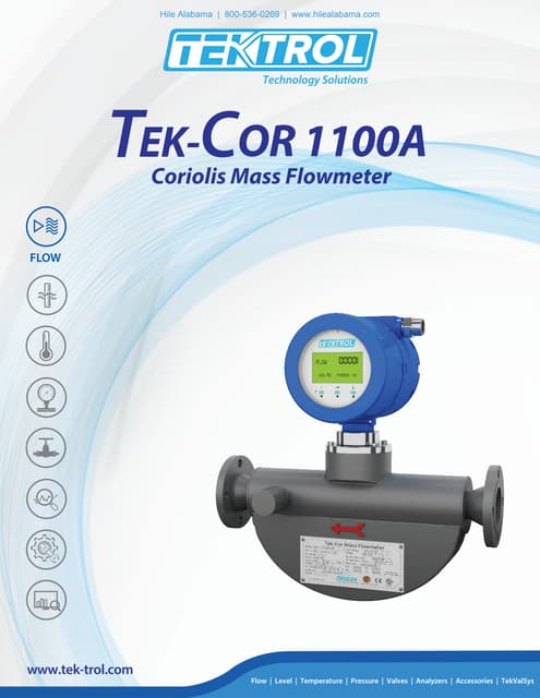 TEK-COR 1100A Coriolis Mass Flowmeter
