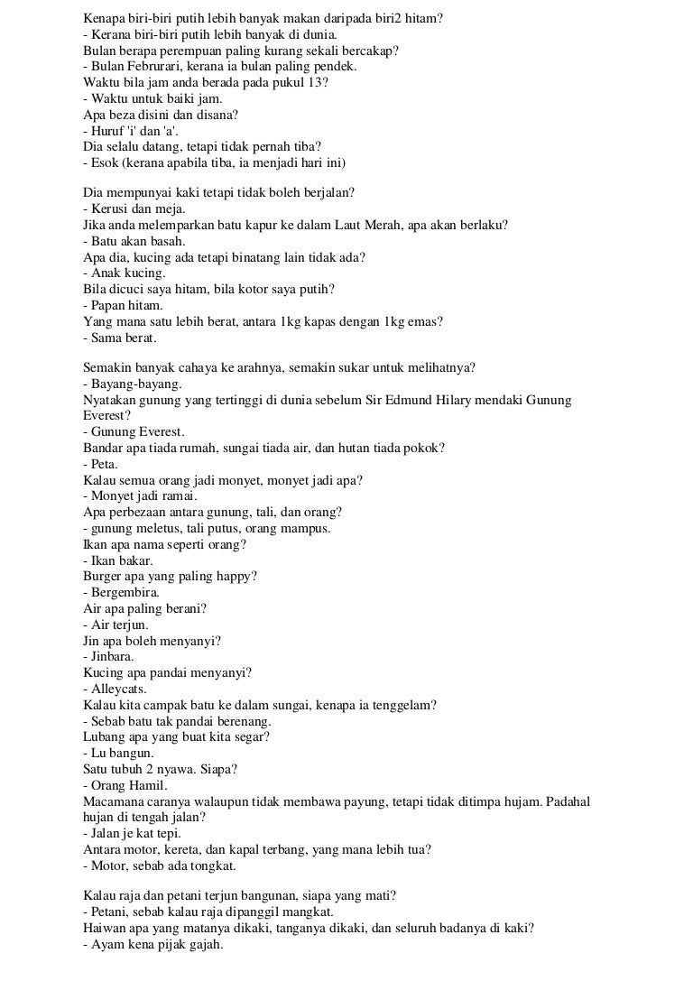 Himpunan Contoh Teka Teki Gambar Haiwan Yang Meletup Untuk Ibubapa