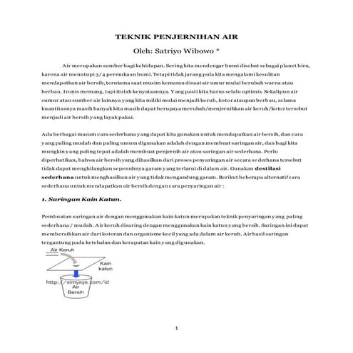 Teknik penjernihan-air