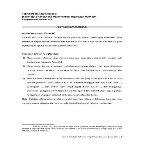 Teknik penulisan-referensi | PDF