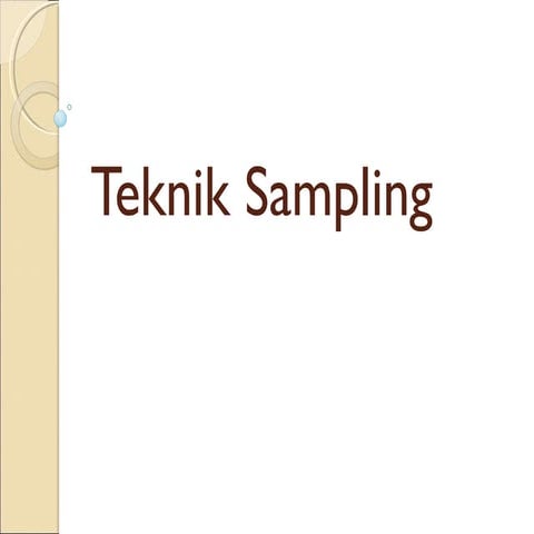 Teknik sampling