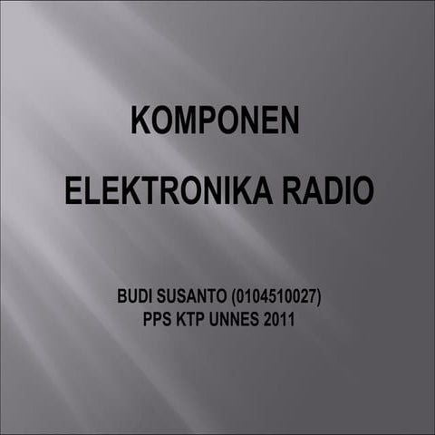 Teknik dasar elektro