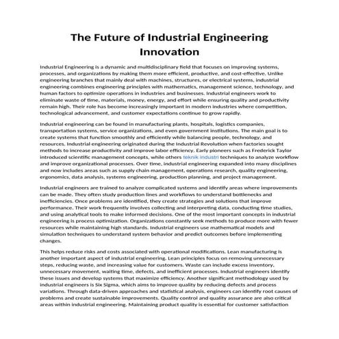 Innovation engineering | PPTX
