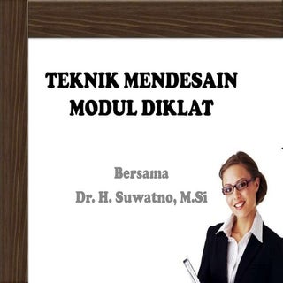 Teknik mendesain modul diklat