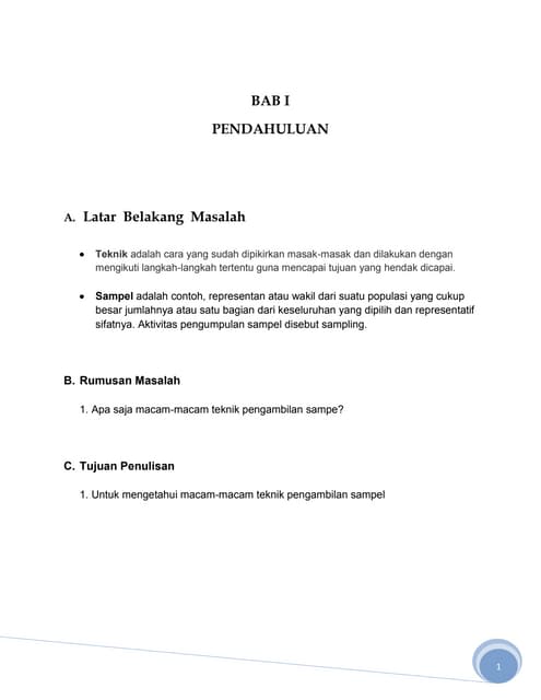 Kaedah penyelidikan (persampelan) | PPTX