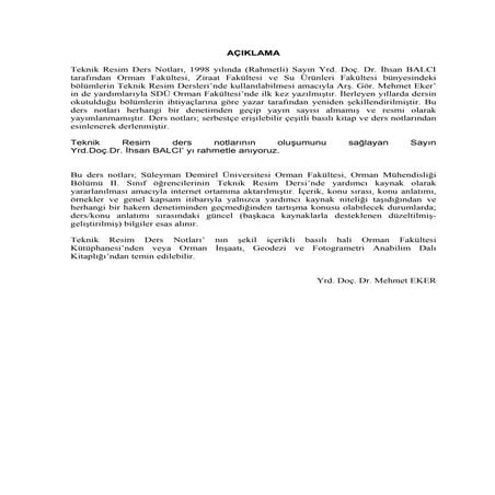 Teknik Resim Ders Notu