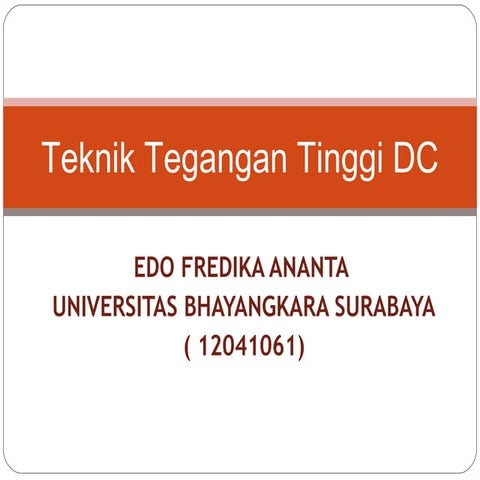 Teknik tegangan tinggi DC