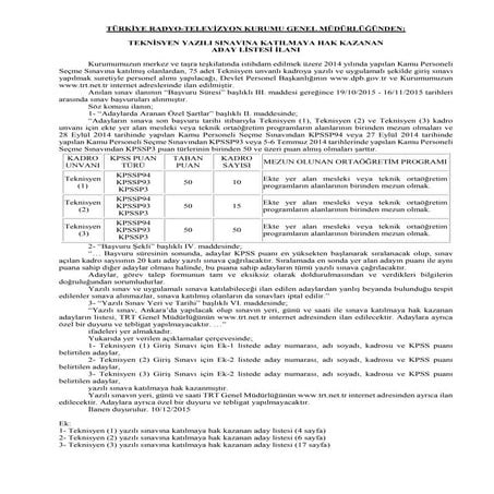 Teknisyen yazılı-sınavına-katılmaya-hak-kazanan-aday-listesi-i̇lanı-tumu