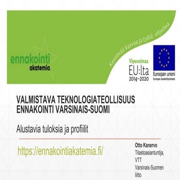 Teknologiateollisuus ennakointi