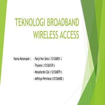 Teknologi broadband wireless access