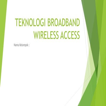 Teknologi broadband wireless access