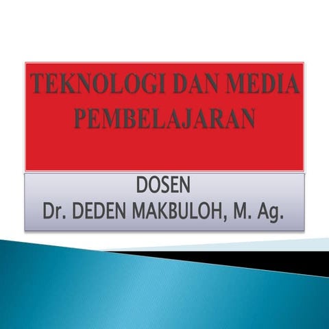 Teknologi dan media pembelajaran