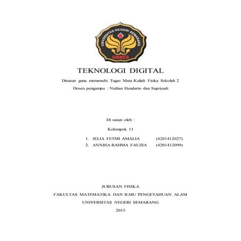 materi Teknologi digital fisika SMA