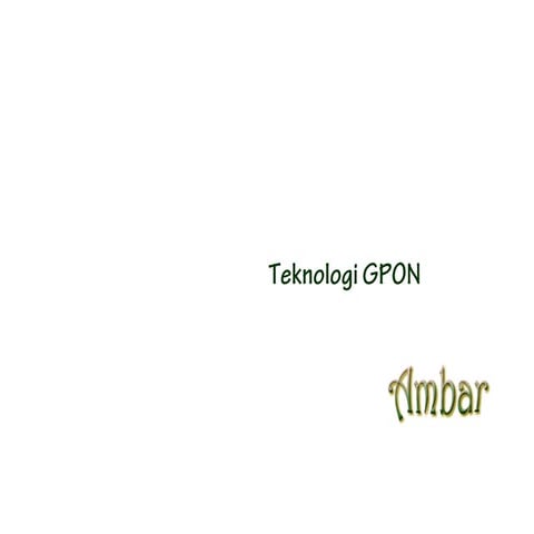 Teknologi gpon