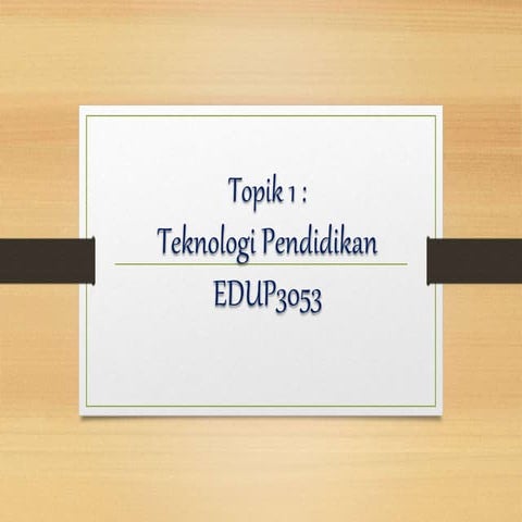 Teknologi Dalam Pengajaran dan Pembelajaran