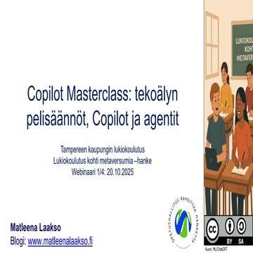 Copilot Masterclass: tekoälyn pelisäännöt, Copilot ja agentit