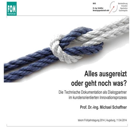 Tekom ft 2014    tech_komm als dialogpartner