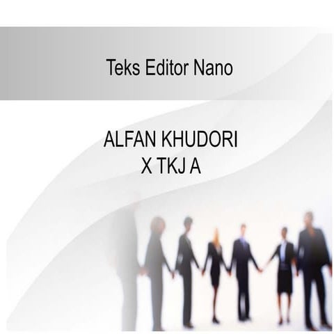 Teks editor nano linux