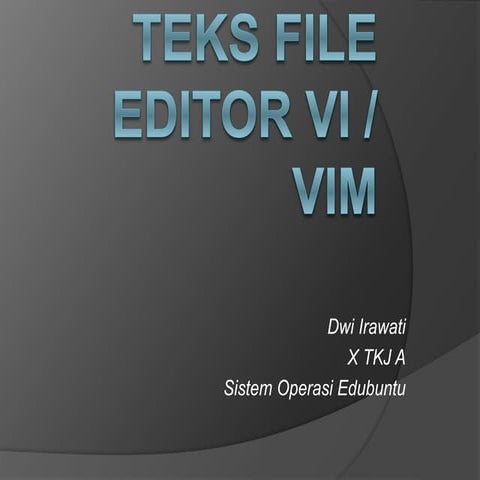 Teks file editor vi