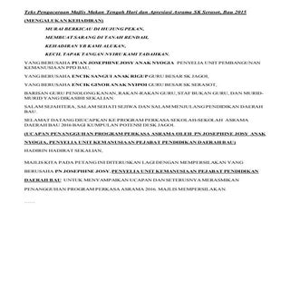 Teks pengacaraan majlis penutupan p...