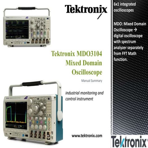 Tektronix mdo3104 mixed domain oscilloscope