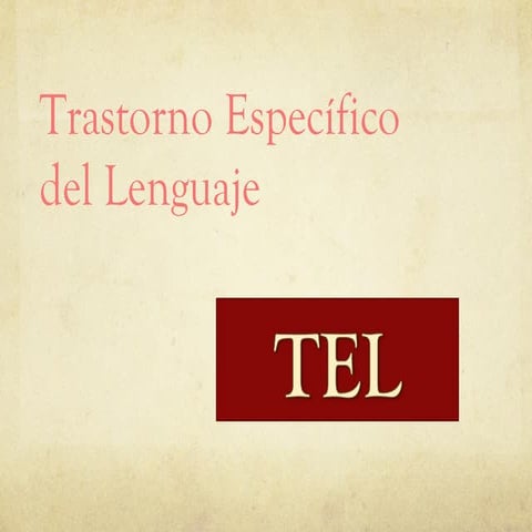 Actualización terminología de TEL a TDL. | PPTX