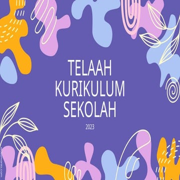 Mata Kuliah Telaah Kurikulum Sekolah untuk Mahasiswa