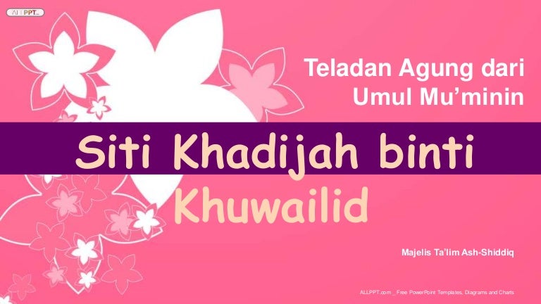 Teladan Siti Khadijah Teladan Siti Khadijah