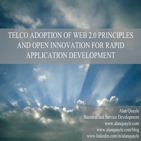 Telco Adoption Of Web 2.0 & Open Innovation Issue 1