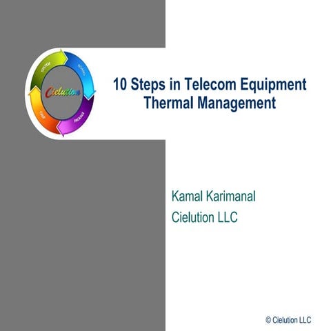 10 Steps in Telecom Thermal Management  
