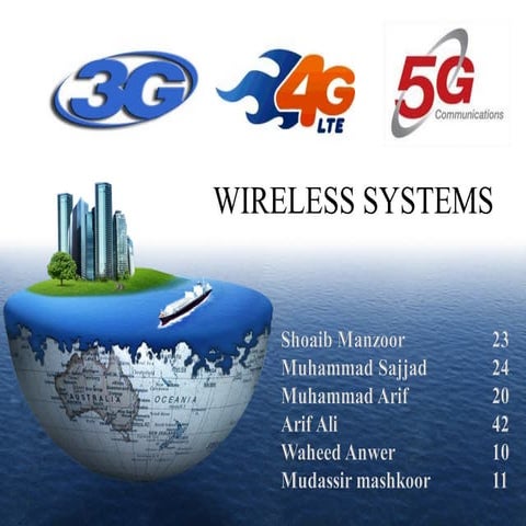 1G, 2G, 3G, 4G, 5G. Best topic for telecom presentation