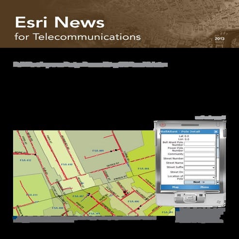 Esri News for Telecommunications 2013 newsletter