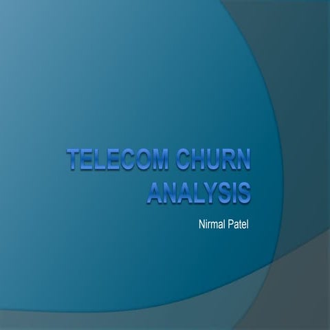 Telecom Churn Analysis - Machine Learning