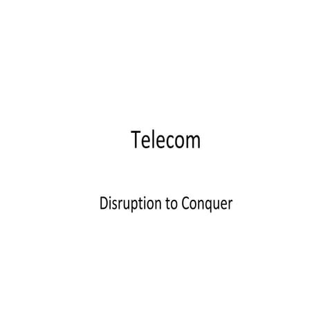 Telecom disruption