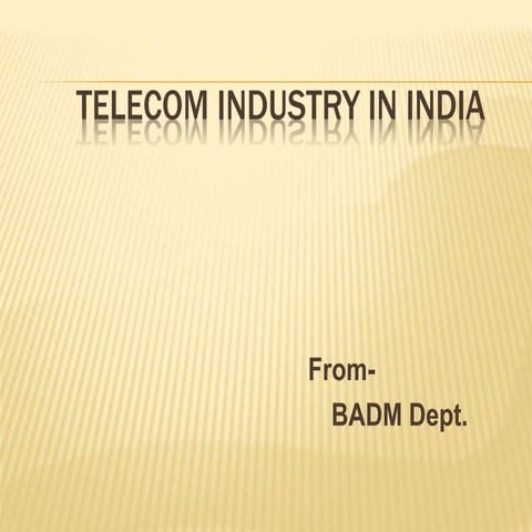 Telecom industry in india