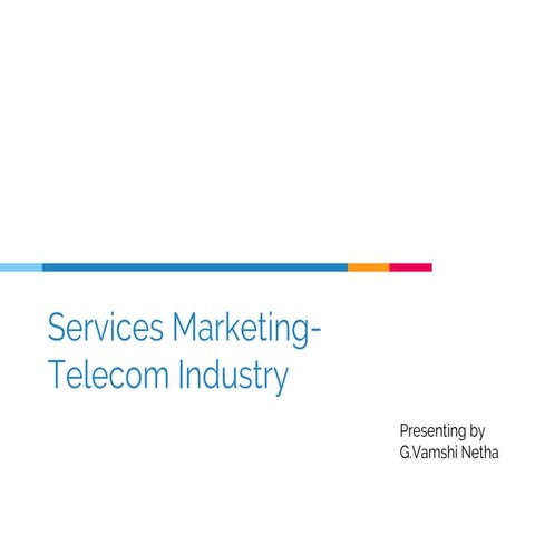 Telecom industry marketing  ppt
