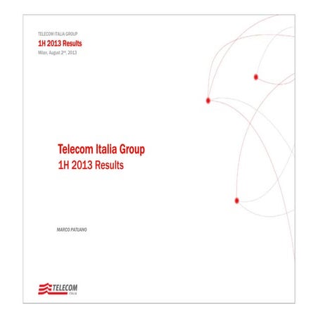 Telecom Italia 1H 2013 Results - Operations - Marco Patuano