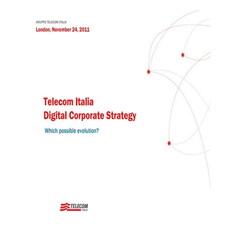 Telecom Italia - Digital corporate strategy | PDF