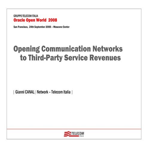 Telecom Italia Oracle World2008.Canal.V2