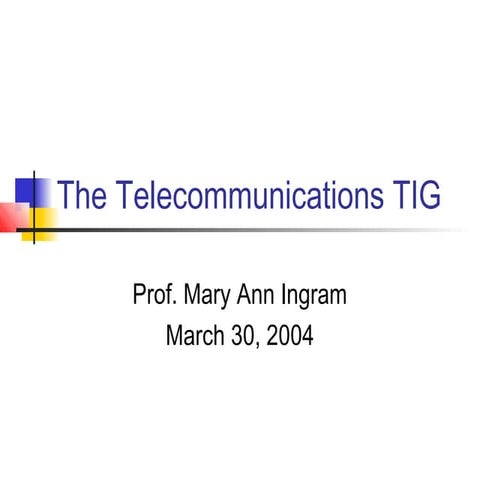 Telecommunications Concentration