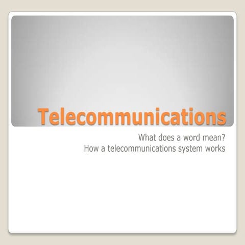 Telecommunications