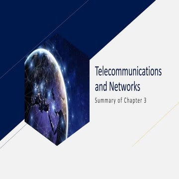Telecommunications and networks 