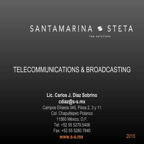 Telecommunications & Broadcasting in Mexico